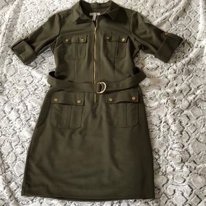 Dress Barn 3/4 inch Sleeve Zip Dress